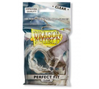 Dragon Shield Standard Perfect Fit Sleeves - Clear/Clear (100 Sleeves)