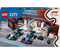 City F1® Garaż i bolidy Mercedes-AMG i Alpine (60444)