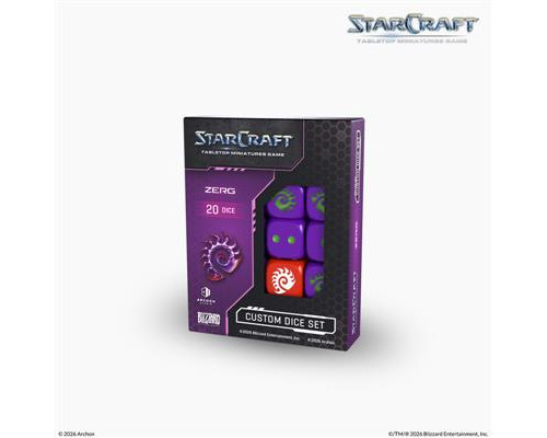 StarCraft® The Miniatures Game - ZERG CUSTOM DICE SET