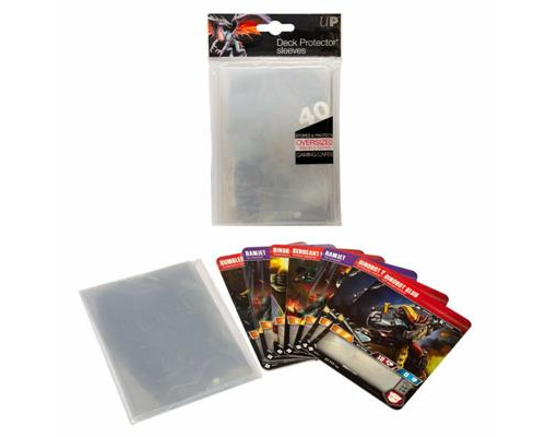 UP - Oversized Clear Top Loading Deck Protector Sleeves (40 Sleeves)