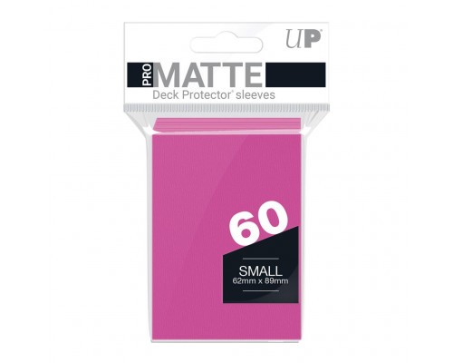 UP - Small Sleeves - Pro-Matte - Bright Pink (60 Sleeves)