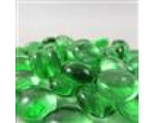 Chessex Gaming Glass Stones in Tube - Crystal Light Green (40)