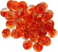 Chessex Gaming Glass Stones in Tube - Catseye Red (40)