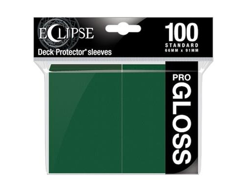 UP - Standard Sleeves - Gloss Eclipse - Forest Green (100 Sleeves)