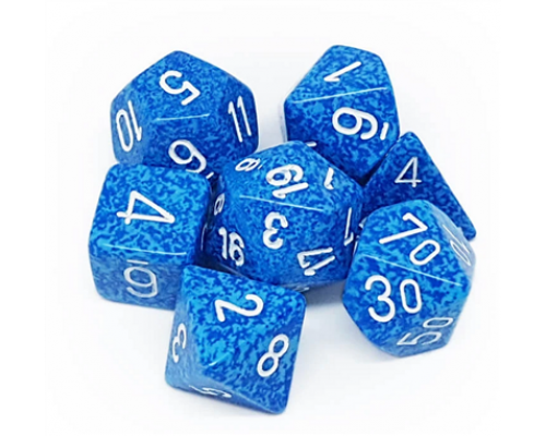 Chessex Speckled Polyhedral 7-Die Set - Water