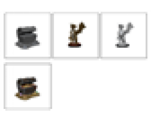 D&D Nolzur's Marvelous Miniatures: Bronze Dragon Wyrmling & Pile of Sea found Treasure