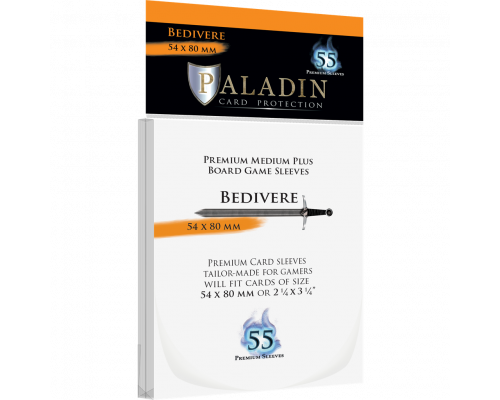 Paladin Sleeves - Bedivere Premium Medium Plus 54x80mm (55 Sleeves)