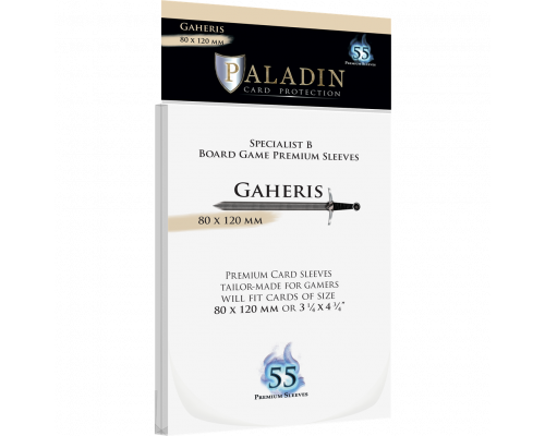 Paladin Sleeves - Gaheris Premium Specialist B 80x120mm (55 Sleeves)