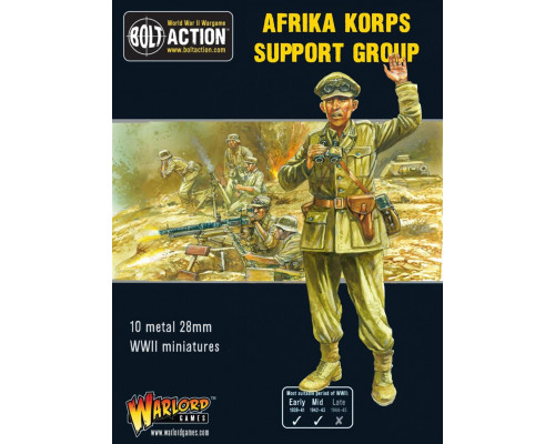 Bolt Action - Afrika Korps Support Group (HQ, Mortar & MMG) - EN