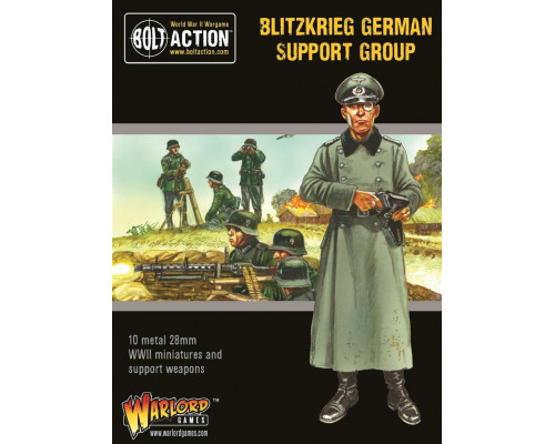 Bolt Action - Blitzkrieg German Support Group (HQ, Mortar & MMG) - EN