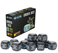 Bolt Action - Bolt Action Orders Dice - Black (12)