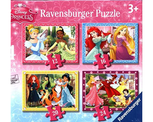 Ravensburger Puzzle Księżniczki Disneya 4w1
