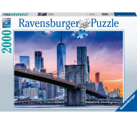 Ravensburger Puzzle 2000 elementów Widok na Manhattan i Most Brooklyn