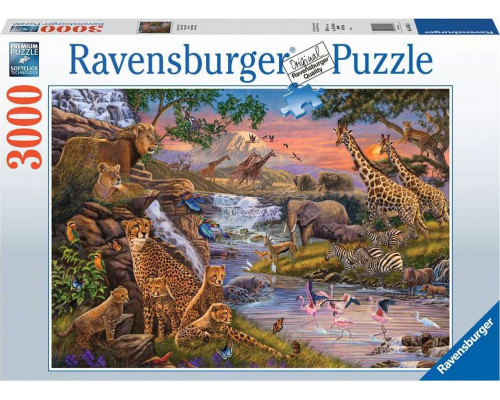 Ravensburger Puzzle 3000 elementów Królestwo zwierząt