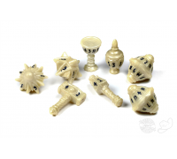 PolyHero Cleric 8 Dice Set Celestial Ivory