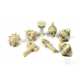 PolyHero Cleric 8 Dice Set Celestial Ivory