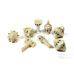 PolyHero Cleric 8 Dice Set Celestial Ivory