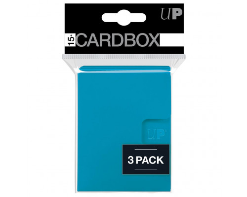 UP - PRO 15+ Card Box 3-pack: Light Blue