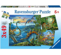 Ravensburger Puzzle 3x49 Dinozaury - 093175