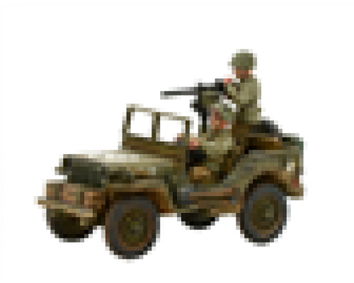 Bolt Action - US Army Jeep with 30 Cal MMG - EN