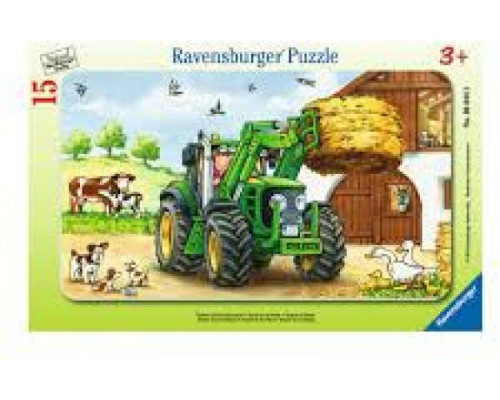 Ravensburger Puzzle 15 - Ciągnik rolniczy (060443)
