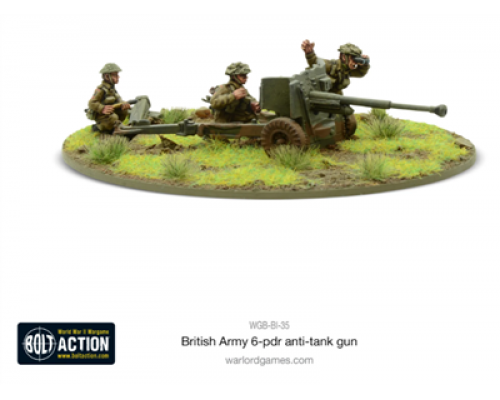 Bolt Action - British Army Six Pounder AT Gun - EN