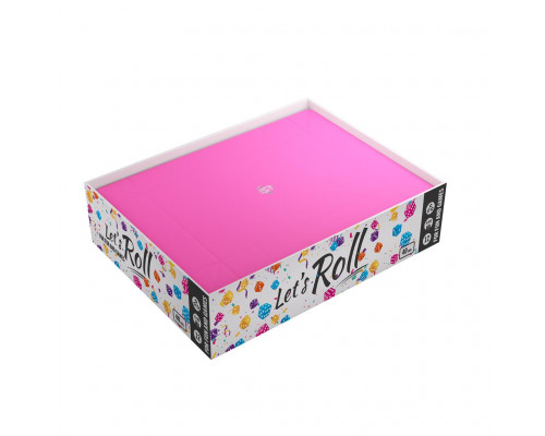 Gamegenic - Magnetic Dice Tray Rectangular Black/Pink