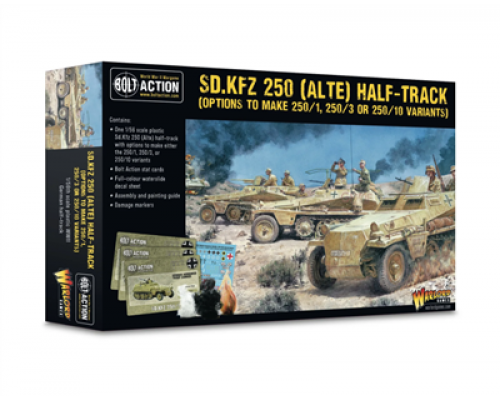 Bolt Action - Sd.Kfz 250 (Alte) Half-Track (Options To Make 250/1, 250/3 Or 250/10 Variants)