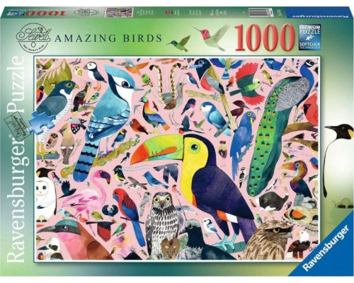 Ravensburger Puzzle 2D 1000 elementów Matt Sewells Wspaniałe ptaki