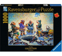 Ravensburger Puzzle 2D 1000 elementów Łowienie pod lodem