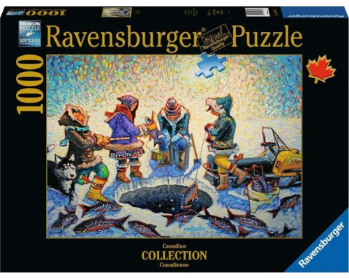 Ravensburger Puzzle 2D 1000 elementów Łowienie pod lodem