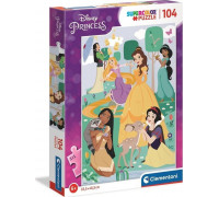 Clementoni Puzzle 104 elementy Super Kolor Księżniczki Disneya