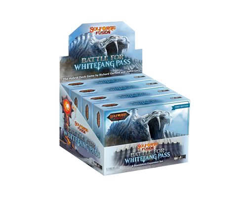 SolForge Fusion: Hybrid Deck Game - Battle for Whitefang Pass Booster Kit Display (4 Kits) - EN