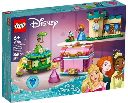 LEGO Disney Zaklęte twory Aurory, Meridy i Tiany (43203)