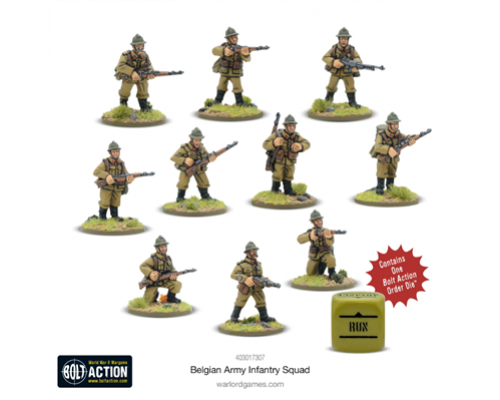 Bolt Action - Belgian Army Infantry Squad - EN