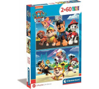 Clementoni CLE puzzle 2x60 SuperKolor Psi Patrol 21623