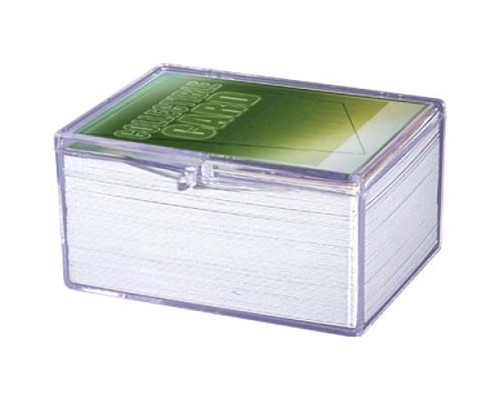 UP - Hinged Clear Box - (For 100 Cards)