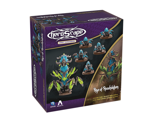 Heroscape Rising Tide Queen Maladrix and Festering Honor Guard Army Expansion - EN