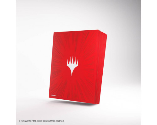 Magic: The Gathering | Marvel Super Heroes Premium Double Sleeving Pack 100 - Comic Burst Red