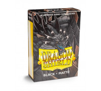 Dragon Shield Small Sleeves - Japanese Matte Black (60 Sleeves)