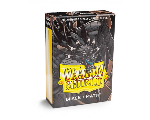 Dragon Shield Small Sleeves - Japanese Matte Black (60 Sleeves)