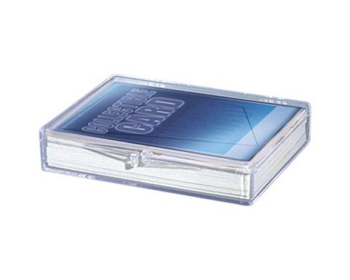 UP - Hinged Clear Box - (For 35 Cards)