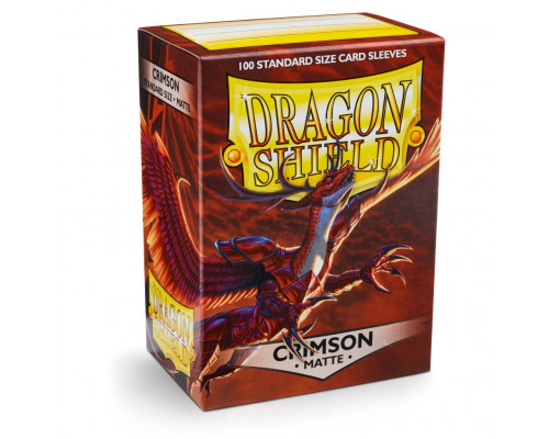 Dragon Shield Standard Sleeves - Matte Crimson (100 Sleeves)