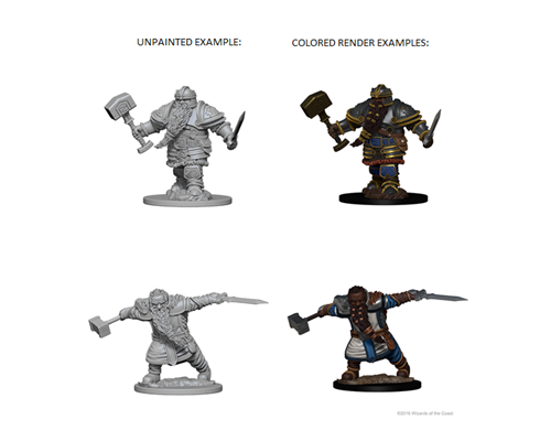 D&D Nolzur’s Marvelous Miniatures: Dwarf Male Fighter