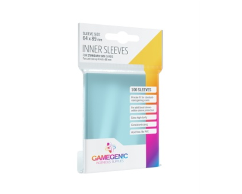 Gamegenic - Inner Sleeves - Clear (100 Sleeves)