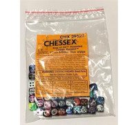 Chessex Gemini Bags of 50 Asst. Dice - Loose Gemini 12mm d6 w/pips Dice
