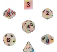 Chessex Festive 7-Die Set - Circus w/black