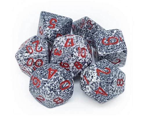 Chessex Speckled Polyhedral 7-Die Set - Granite