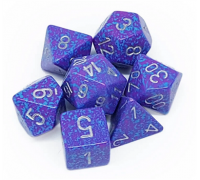 Chessex Speckled Polyhedral 7-Die Set - Silver Tetra