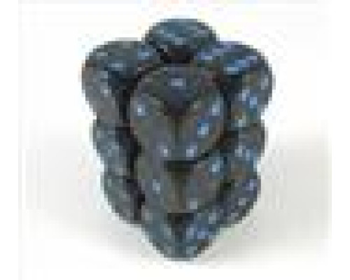 Chessex Speckled 16mm d6 with pips Dice Blocks (12 Dice) - Blue Stars